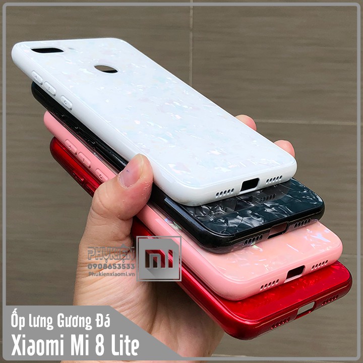 Ốp lưng Xiaomi Mi 8 Lite nhựa hình Đá