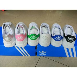 [ Full Box ] Giày Adidas stan smith gót xanh dương