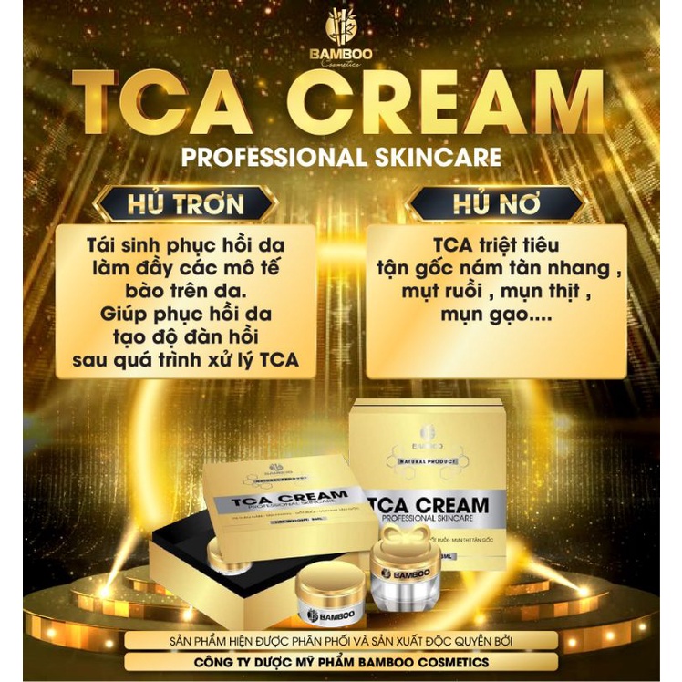 Kem chấm TCA CREAM Bamboo, dứt điểm nám,tàn nhang,mục ruồi,mụn thịt 90% sau 1 liệu trình