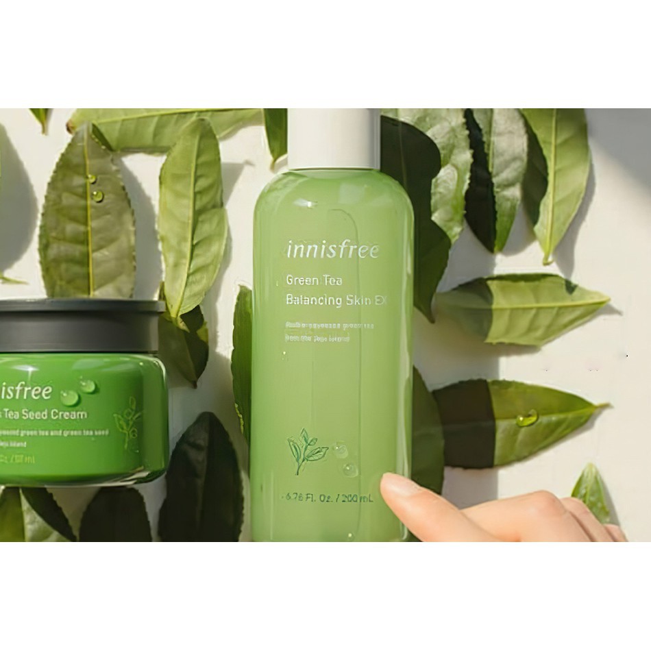 Nước Hoa Hồng Innisfree Trà Xanh Green Tea Balancing Skin Ex #Pvy Beauty