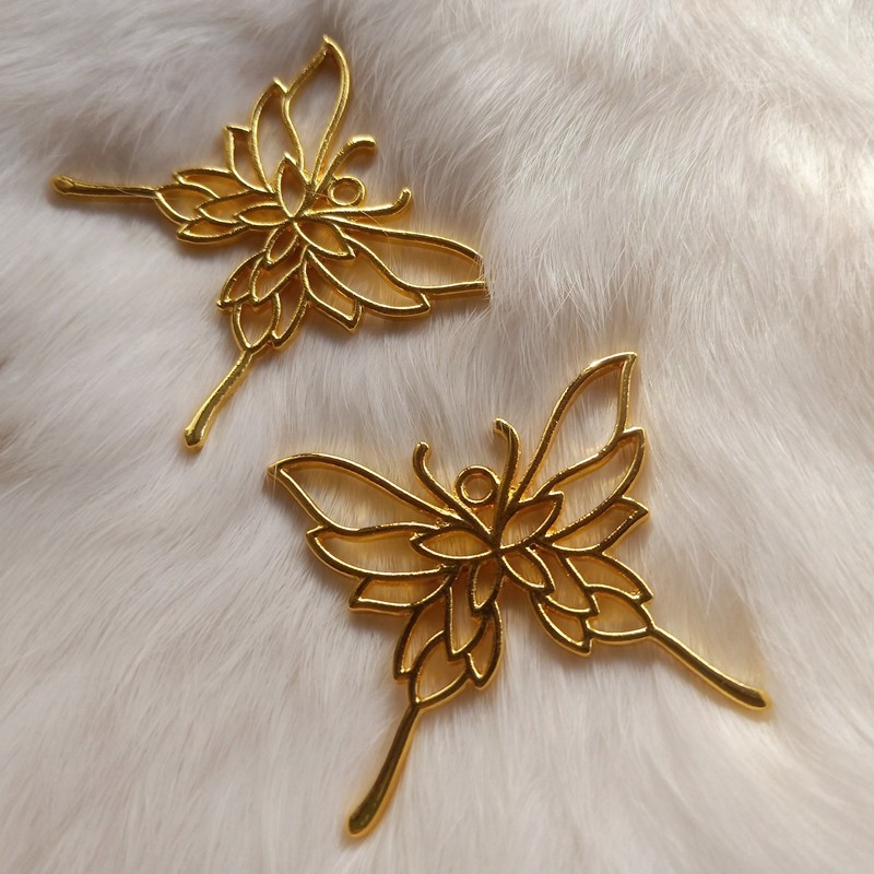 1 phiến đúc họa tiết bướm làm vương miện Lolita nguyên liệu làm trâm làm trang sức cổ trang