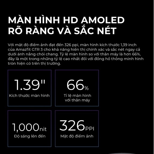 Đồng hồ thông minh Amazfit GTR 3 - Hàng Chính Hãng