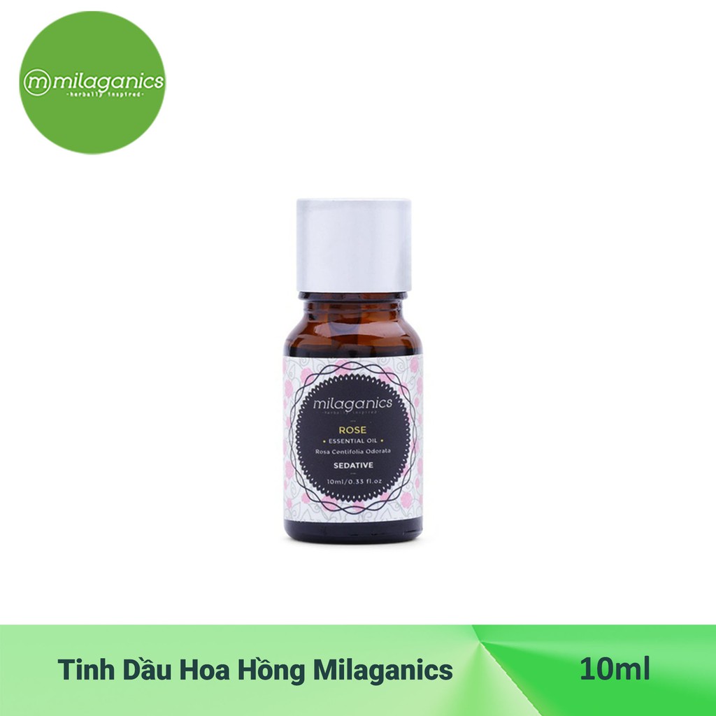 Tinh Dầu Hoa Hồng Milaganics (10ml)