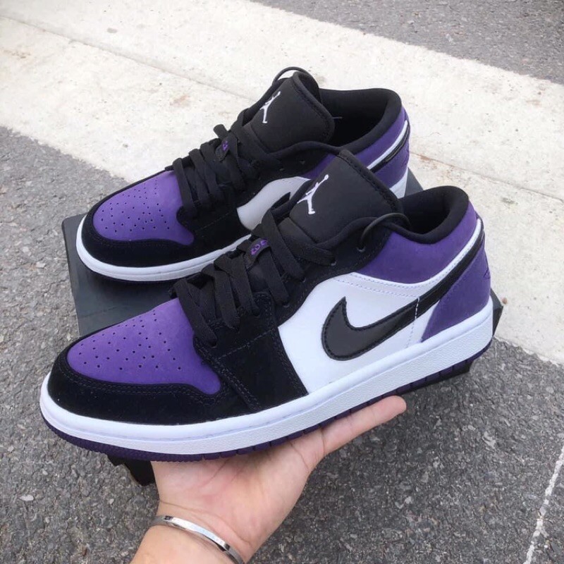 (40-44)Giày sneaker air jordan1 low purpe