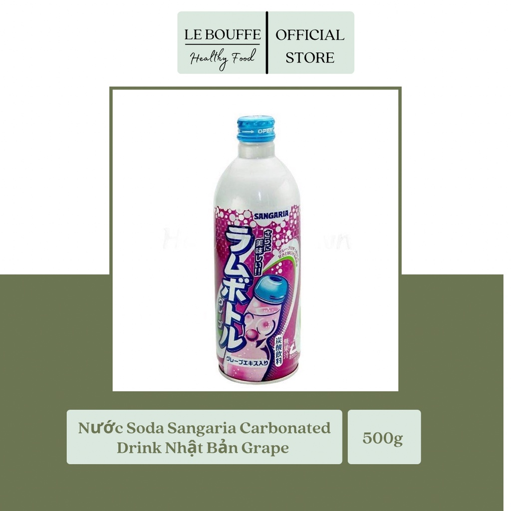 Nước Soda Trái Cây Không Màu Siêu Ngon Sangaria 500ml (100% From Japan)