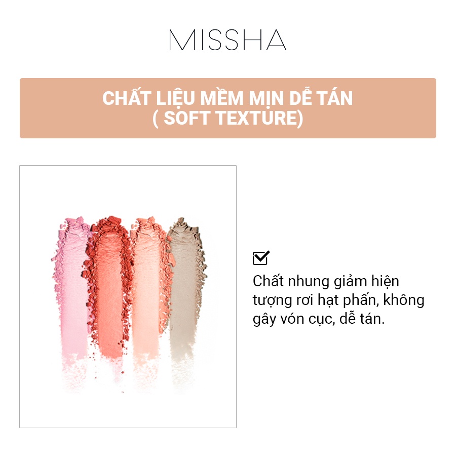 [Mã COSMIS -8% ĐH250k]Phấn Má Hồng MISSHA Cotton Blush 4g