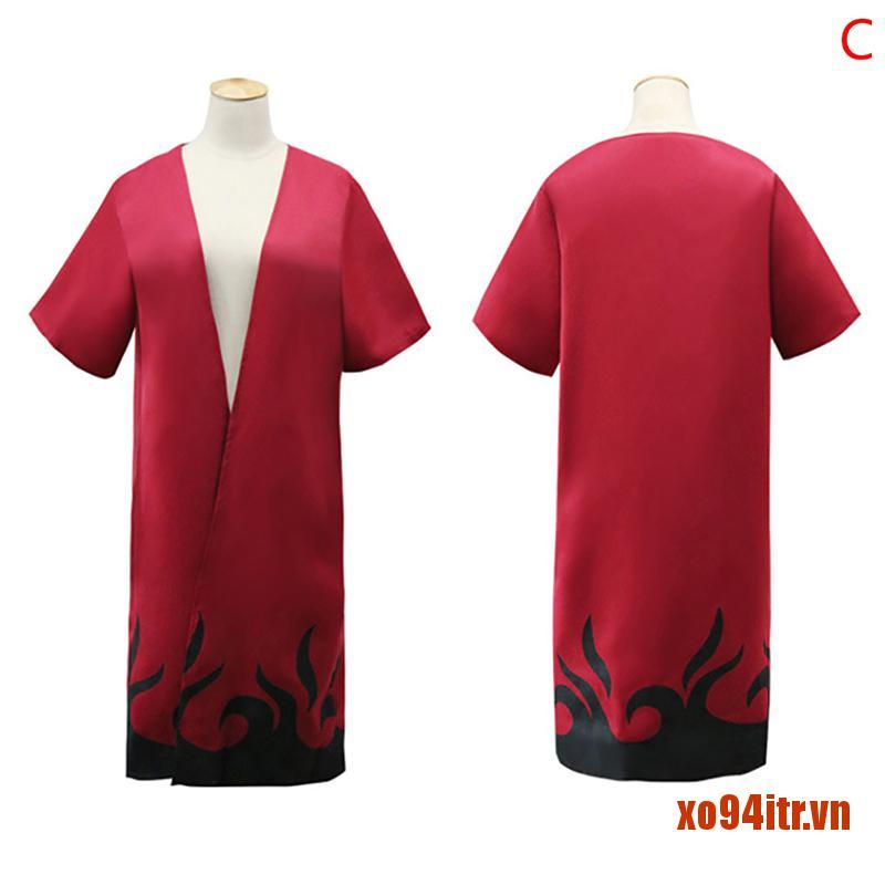 XOITR  Anime Naruto Cosplay Cloaks Hokage Namikaze Minato Uniform Kakashi Capes Co