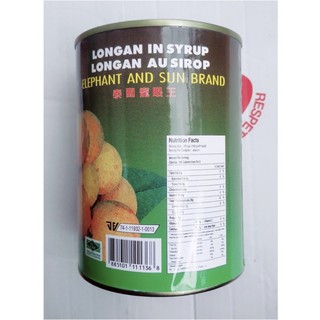 Trái nhãn Đóng Lon 565G thái Lan