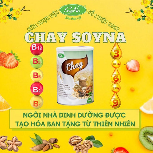 Sữa Thực Vật Chay Soyna 400g - Chính Hãng,giảm cân,bổ sung dinh dưỡng cho người chay