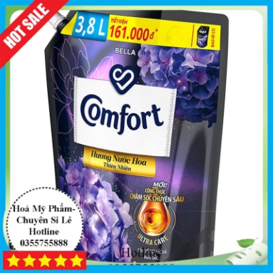 Hoả Tốc Nước Xả Vải Comfort Túi Bella/Sophia 3,2L/3.8L