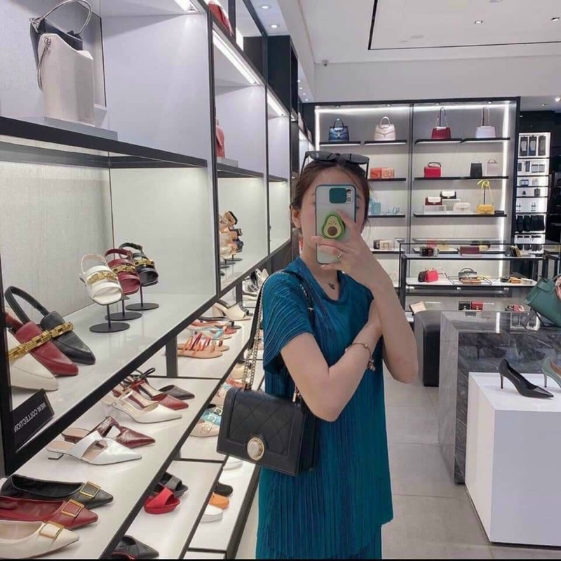 [XUẤT DƯ XỊN] Túi P khoá đá xoáy size 22cm ảnh thật