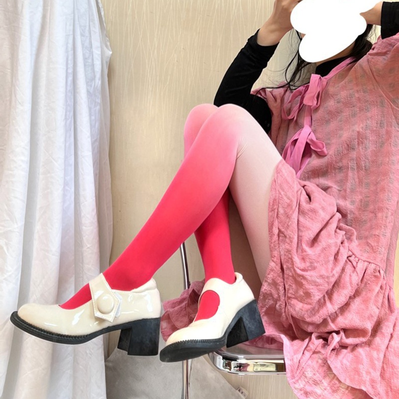 Xixi Quần Tất Lolita Màu Kẹo Sáng Thời Trang Gothic Cổ Điển Cho Nữ