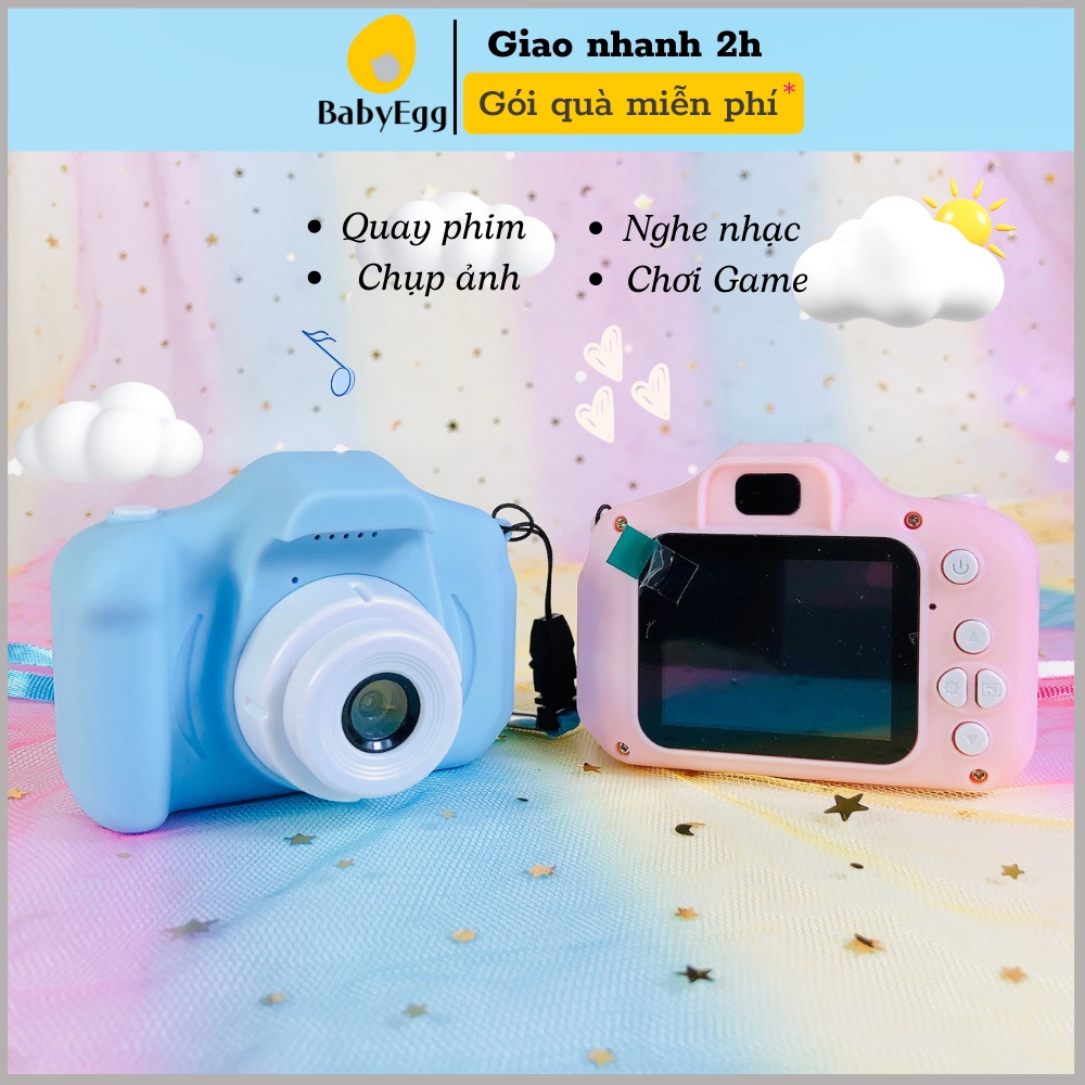 MÁY ẢNH ĐA NĂNG 8G cho bé quay phim chụp ảnh camera mini đồ chơi trẻ em cho bé trai bé gái 4 5 6 7 8 9 tuổi Baby egg