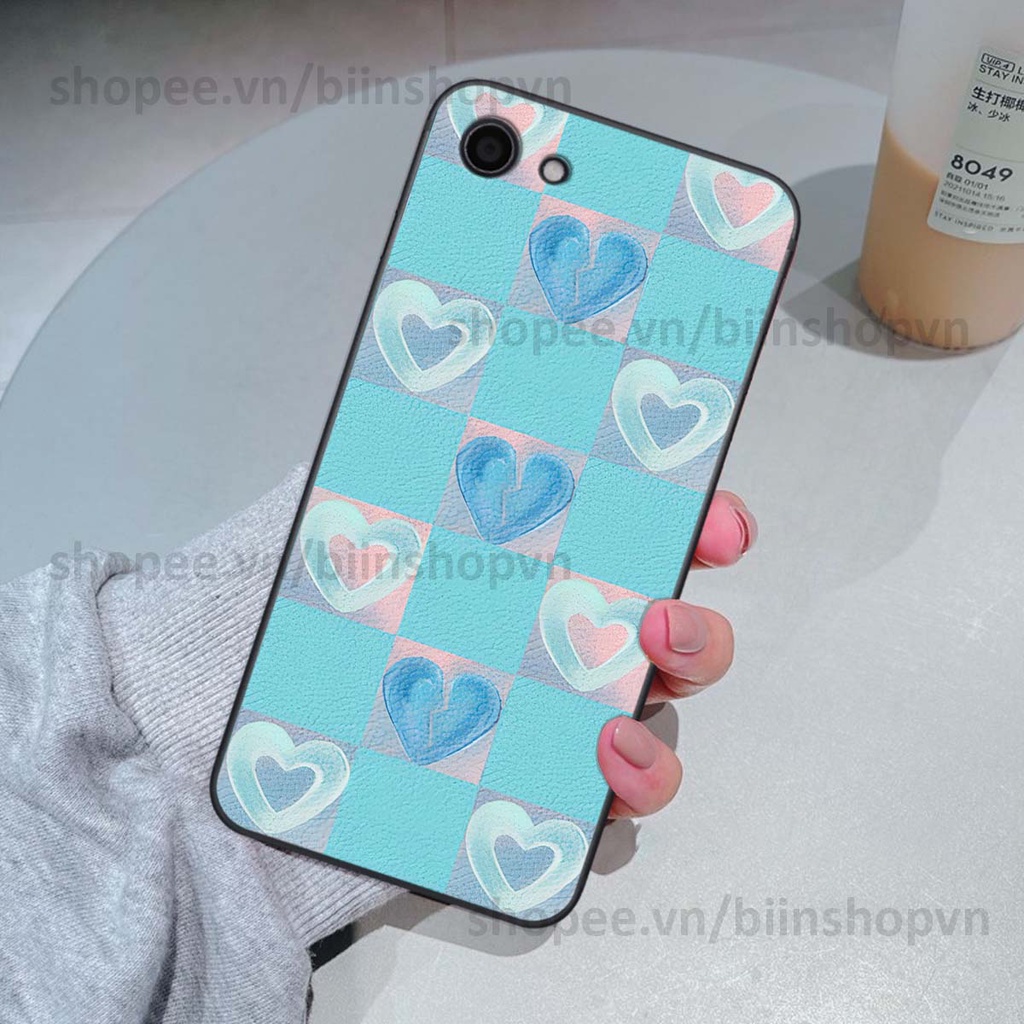 Ốp Vivo Y81 / Y83 caro trái tim nhiều màu sắc, đầy cá tính, khẳng định phong cách