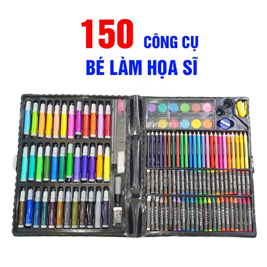 Đồ Chơi Bộ Bút Chì Màu Vẽ 150 Chi Tiết Cho Bé Họa Cụ Mỹ Thuật Phù Hợp Với Học Sinh Tiểu Học