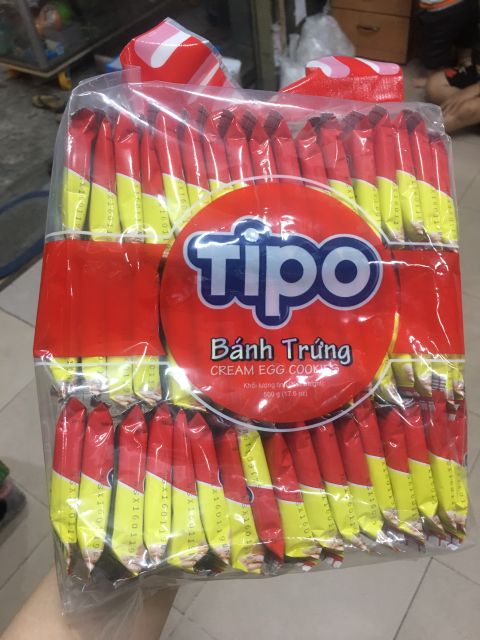 Bịch lớn Bánh Trứng Tipo 500gr | BigBuy360 - bigbuy360.vn