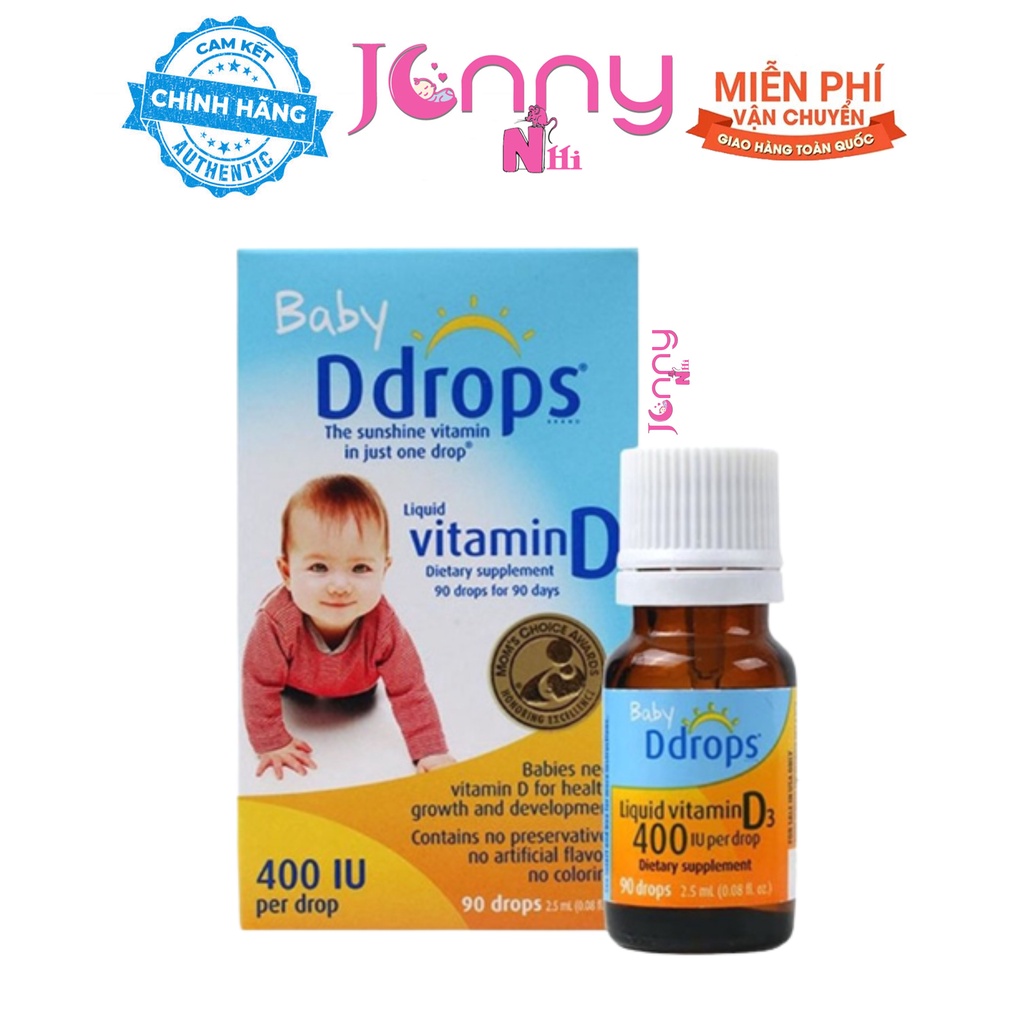 Vitamin D3 Ddrops - Baby DDrops 10ml bổ sung vitamin D cho bé