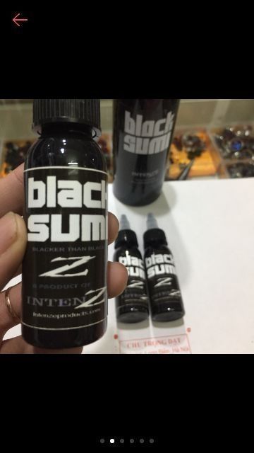 Mực xăm INTENZE Black Sumi 30ml siêu đen