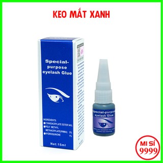 Keo nối mi mắt xanh, dòng keo gel khô chậm phù hợp cho người mới học nối