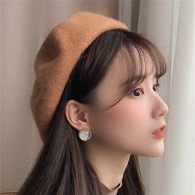 Mũ Nồi Len Thời Trang Hàn Quốc Xinh Xắn Cho Nữ