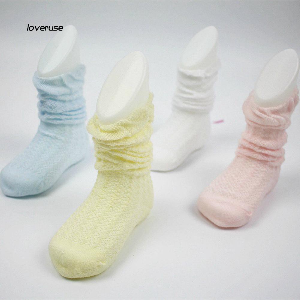 Đôi vớ cotton dài chống muỗi dễ thương cho bé