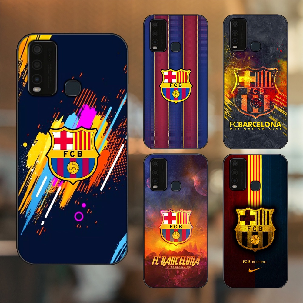 Ốp lưng Vivo Y30, Y50 viền đen in hình Barcelona Barca