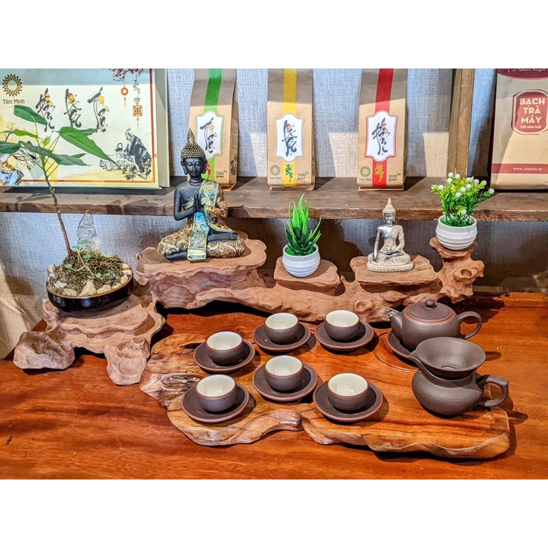 Bộ Ấm Bát Tràng Gốm Hoàng long