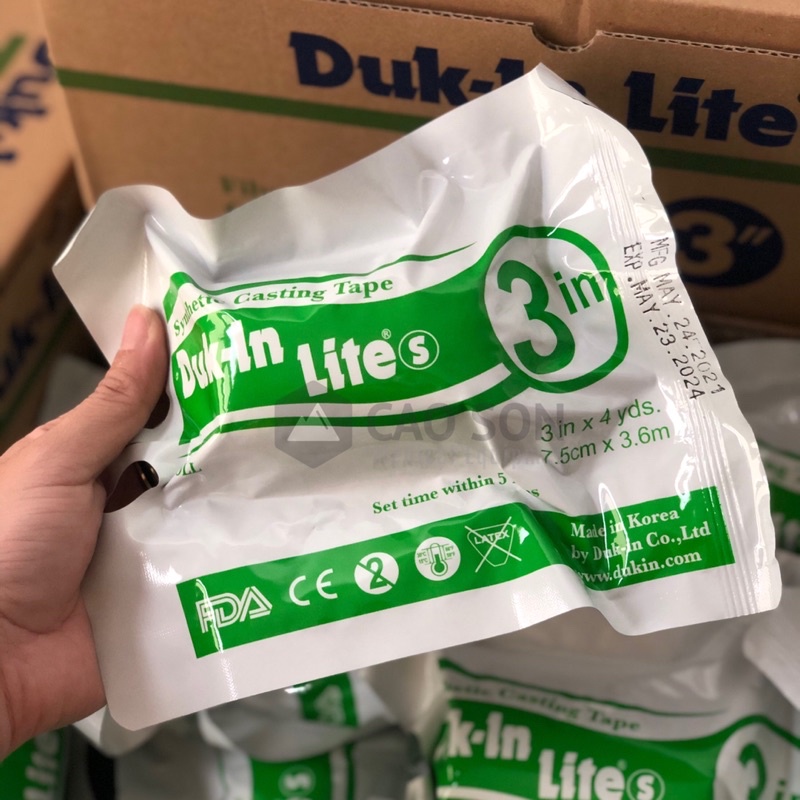 Bột bó thuỷ tinh 3in 4in 5in Hàn Quốc băng chỉnh hình cố định thủy tinh
