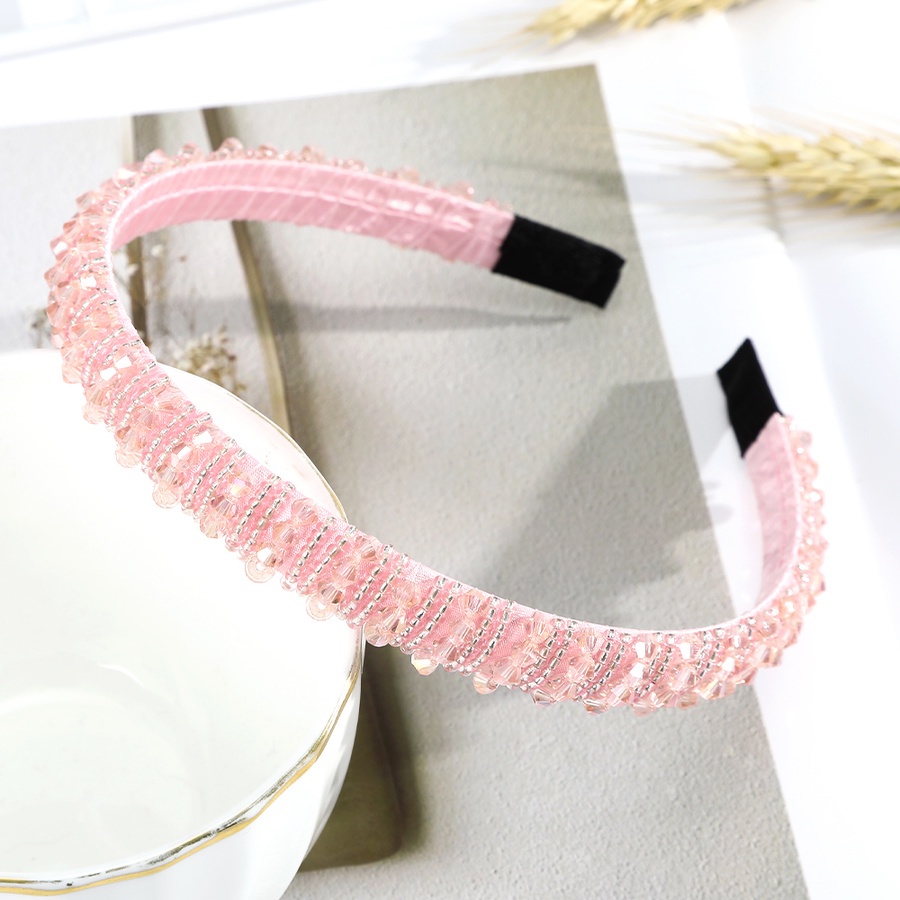 Băng đô đính hạt pha lê phong cách sang trọng thời trang Hàn Quốc cho nữ