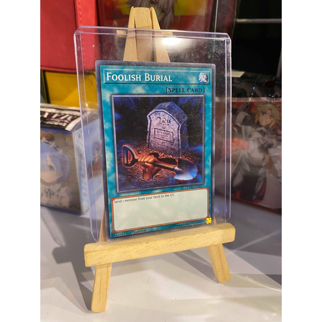Lá bài thẻ bài Yugioh Foolish Burial - Tặng bọc bài nhựa bảo quản