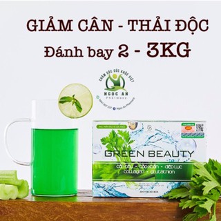 Green Beauty Tinh Chất Cần Tây-Tảo Xoắn-Diệp Lục-Colagen-Glutathion 32gói/hộp