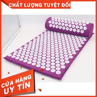 (Hot) Bộ Thảm Bấm Huyệt Gồm Gối , Thảm Và Túi Đựng