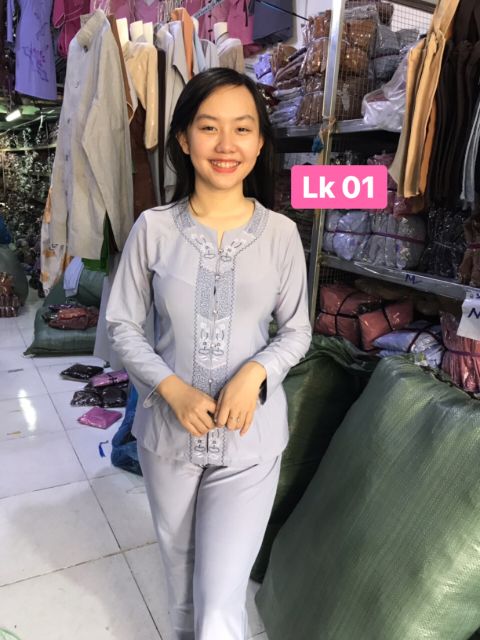 Đồ lam Đi chùa #áo lam Đi chùa #đồ bộ Đi chùa