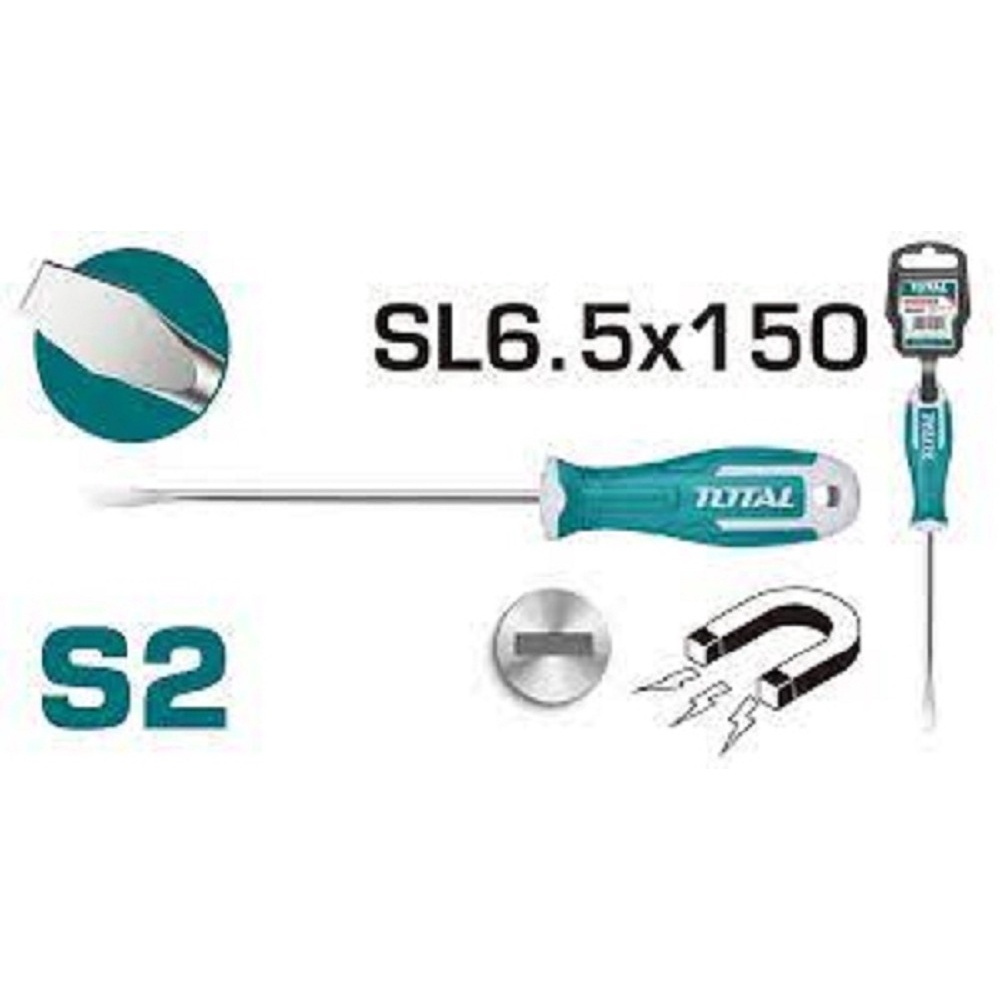 Tua vít dẹp Total THT266150