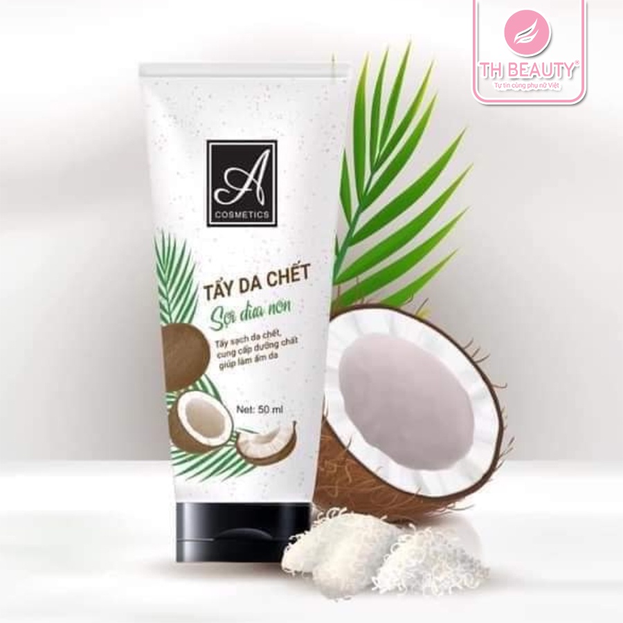 &lt;THẬT 100%&gt; Tẩy tế bào chết sợi dừa non Acosmetic