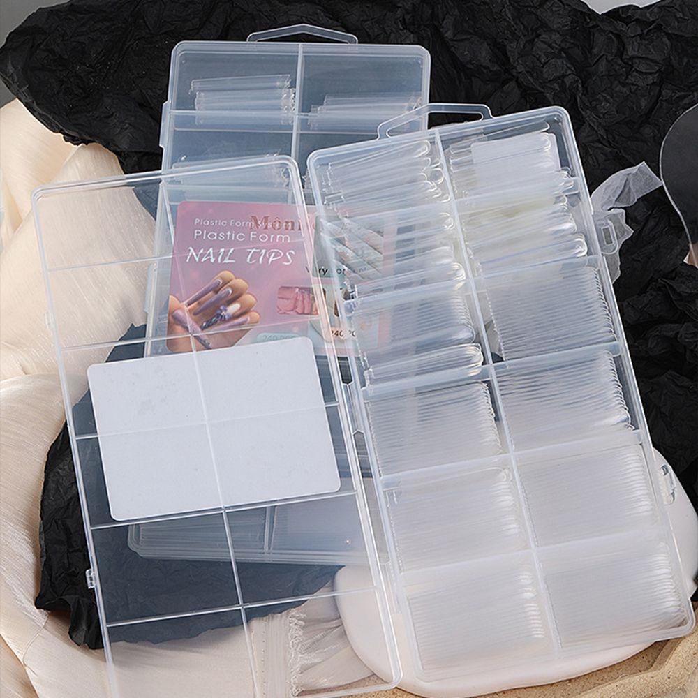 Hộp 240 Móng Tay Giả Bằng Acrylic Thời Trang Cho Nữ
