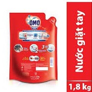 Nước giặt Omo siêu bọt giặt tay 1,8kg (TÚI 1,8KG)