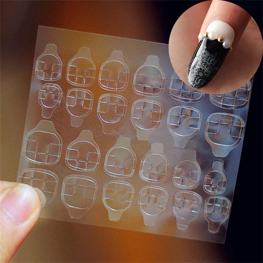 [Hàng mới về] Miếng dán hai mặt nối móng tự làm thiết kế trong suốt siêu mỏng