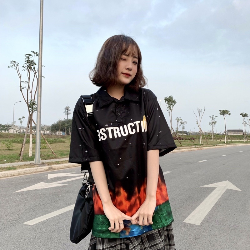 Áo sơ mi DESTRUCTION Flame ITD