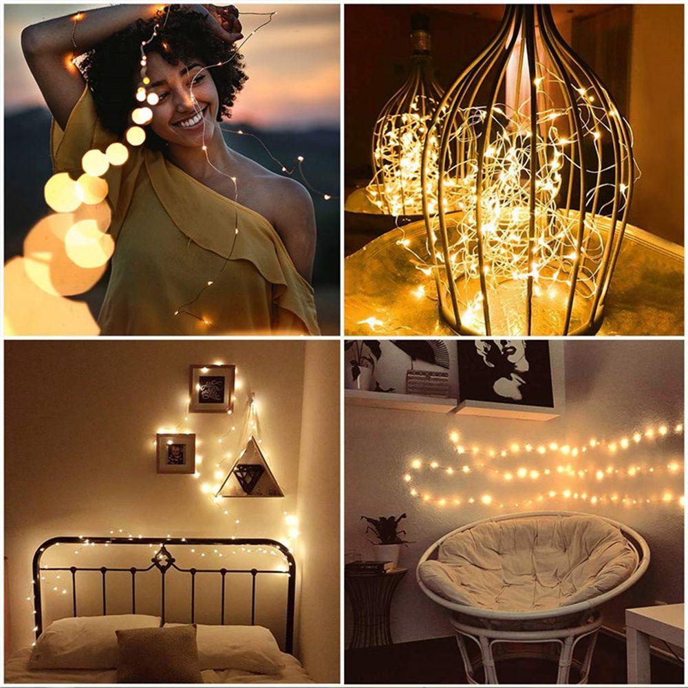 Set 5 Dây Đèn LED Sợi Đồng Trang Trí Hộp Quà Năm Mới