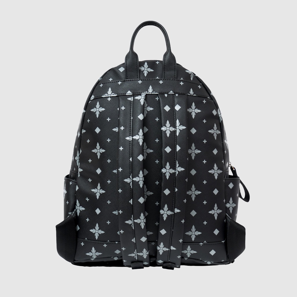 Balo da PU Black Dark Grey BLS Monogram LDV Backpack