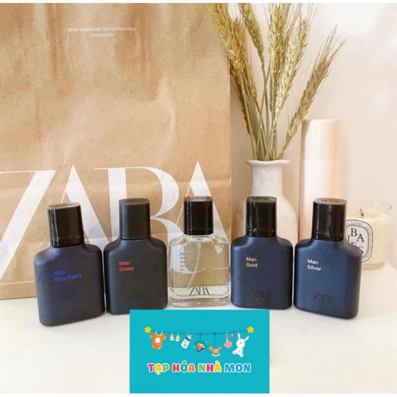 🦅SET NƯỚC HOA ZARA MAN GOLD - SILVER 60 ML/2CHAI