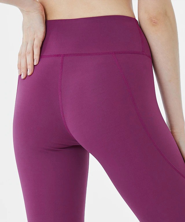 Legging MulaWear màu trơn viền nổi