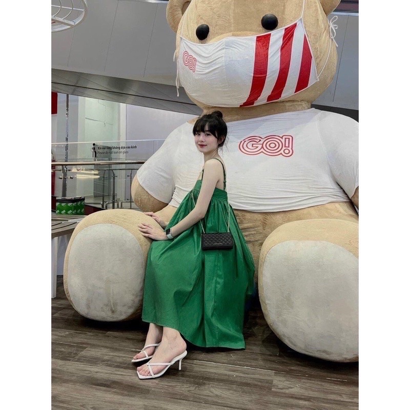 Đầm 2 dây form xuông