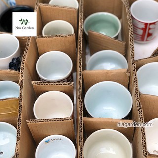 (G18) Cốc/chậu gốm sứ Nhật Bản (khách ghi lưu ý nếu muốn khoan lỗ) - GSN