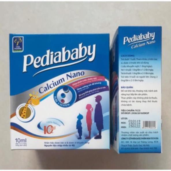 Pediababy bổ sung canxi phát triển chiều cao