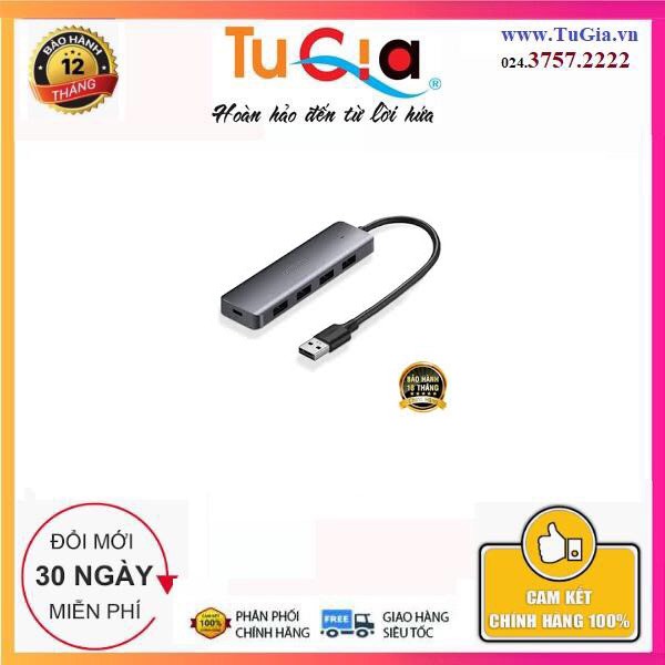 Bộ chia USB 3.0 ra 4 cổng Ugreen 50768 vỏ nhôm cao cấp Hàng chính hãng