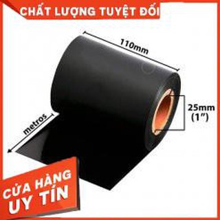 [GIÁ XƯỞNG] Mực in mã vạch Wax Premium - BN021 - 110mm*300m (Cuộn)