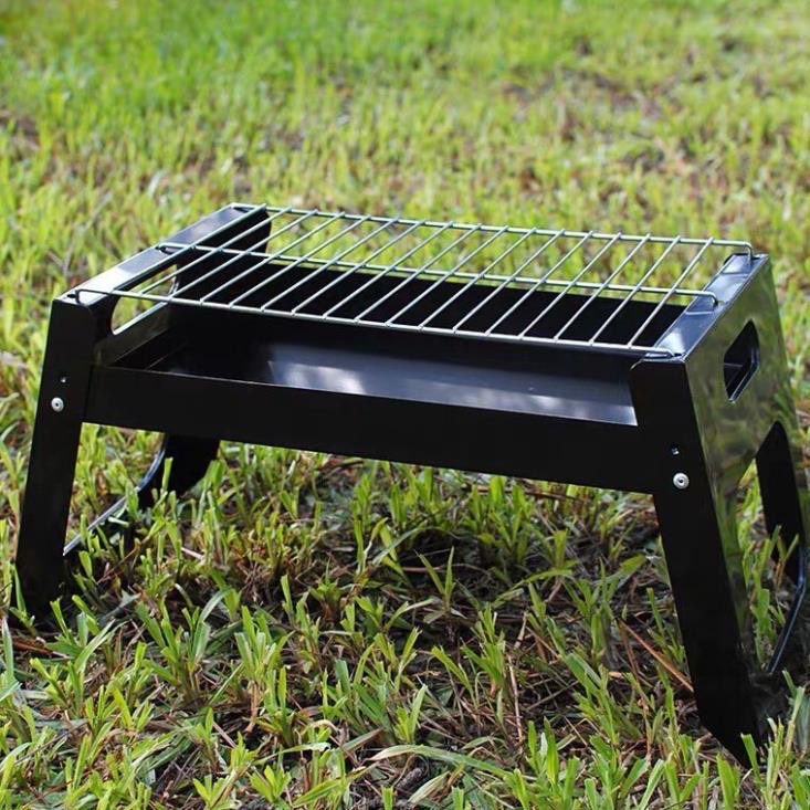 Bếp nướng than hoa BBQ cao cấp, bếp nướng ngoài trời thiết kế INOX không gỉ, nhỏ gọn dễ dàng sử dụng