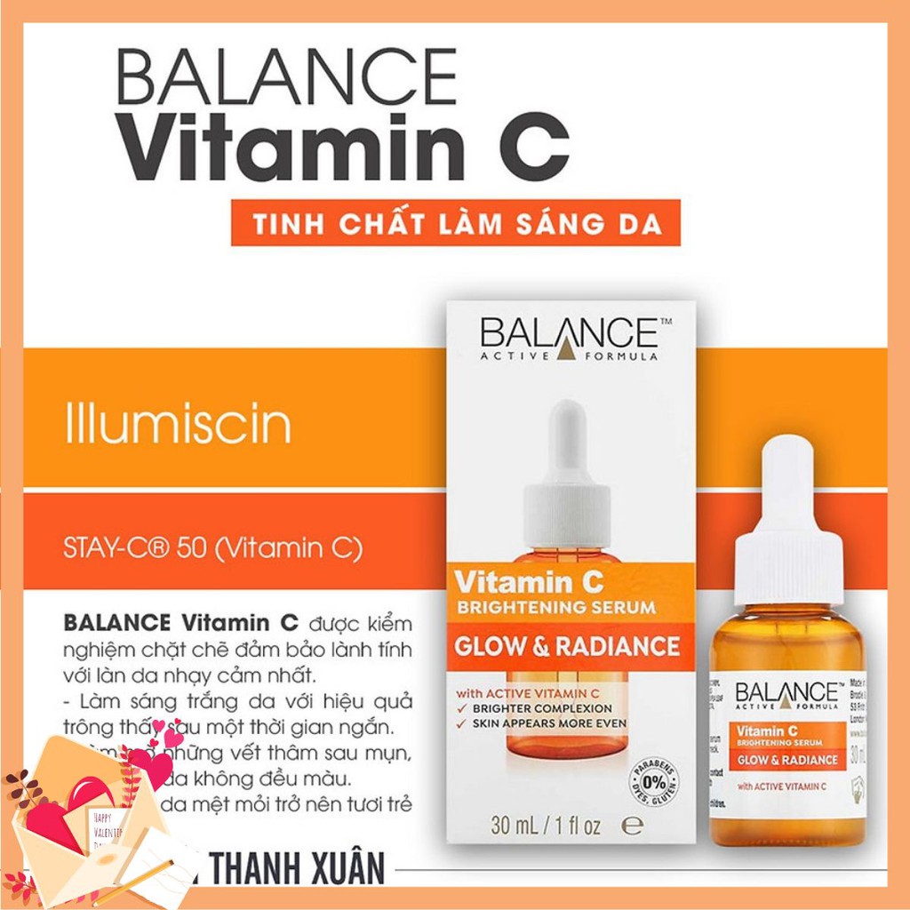 [SALE VÔ ĐỊCH] Serum Trắng Da, Mờ Thâm Balance Active Formula Vitamin C Brightening 30ml [SHOPEE SALE]